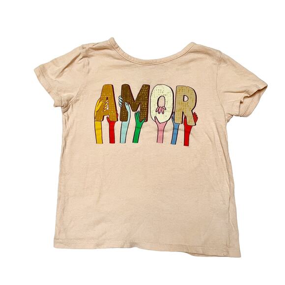 Old Navy Amor Love Shirt Size 8 - Picture 1 of 5